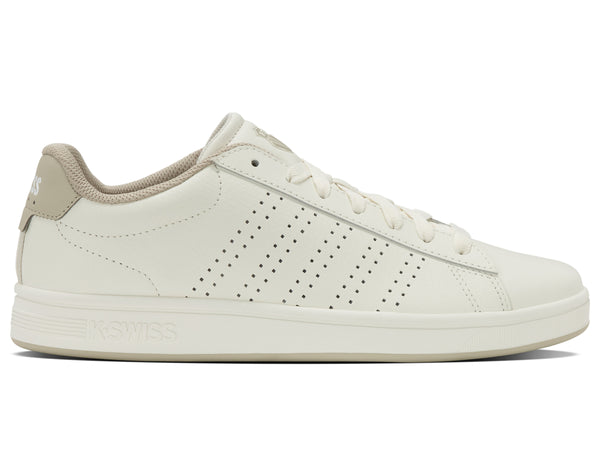 k swiss COURT BASE II SNOW WHITE/LIGHT GRAY/PEYOTE