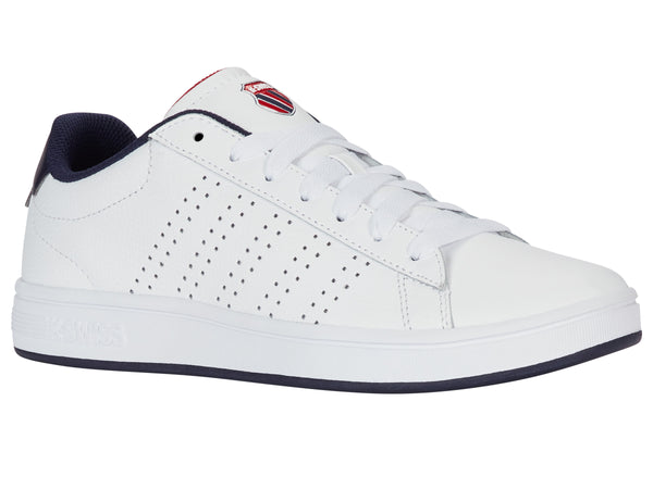 K Swiss COURT BASE II WHITE/NAVY/RED