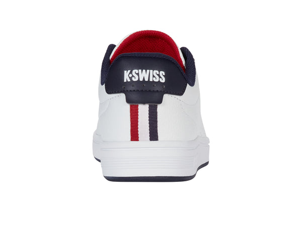 K Swiss COURT BASE II WHITE/NAVY/RED