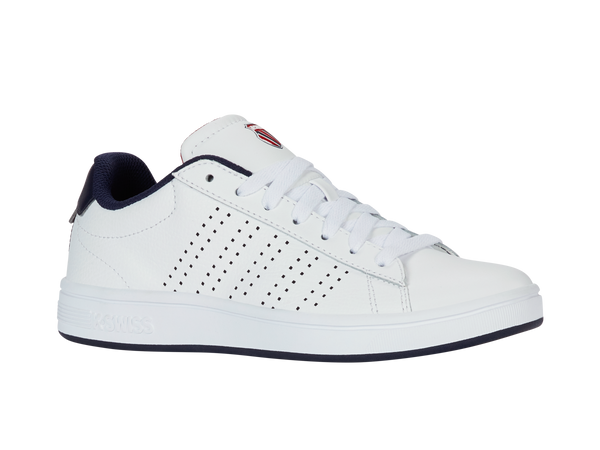 K Swiss COURT BASE II WHITE/NAVY/RED