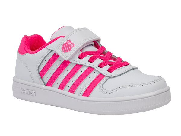 K Swiss COURT PALISADES STRAP WHITE/HOT PINK