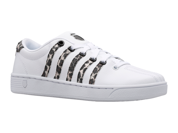 K Swiss COURT PRO CURVES WHITE/METALLIC LEOPARD