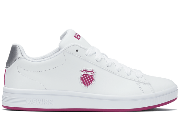 k swiss COURT SHIELD WHITE/FESTIVAL FUCHSIA/SILVER