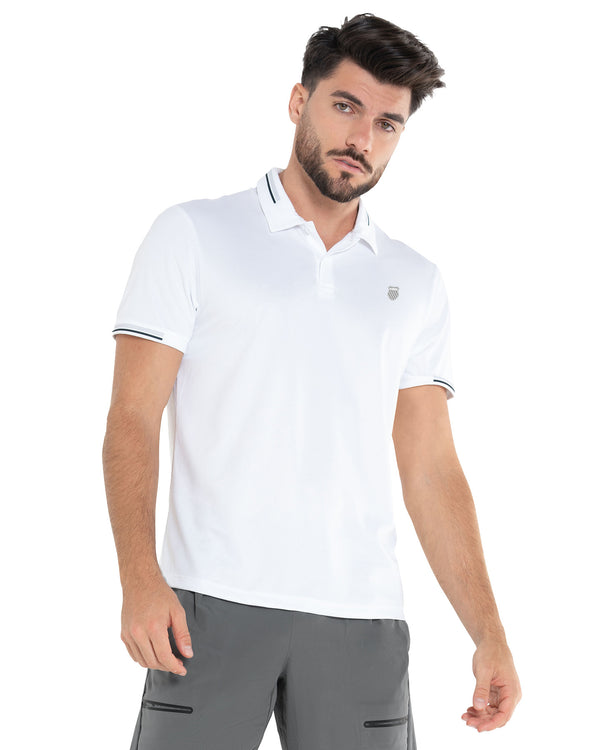 k swiss HERITAGE POLO S/S WHITE