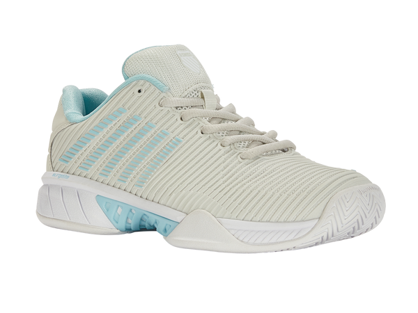 K Swiss HYPERCOURT EXPRESS 2-WIDE GRAY/WHT/BLUGLW