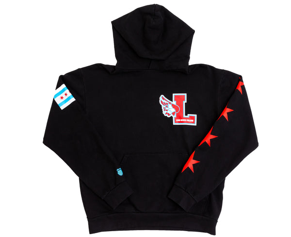 k swiss LEADERS X K-SWISS WARM UP HOODIE BLACK