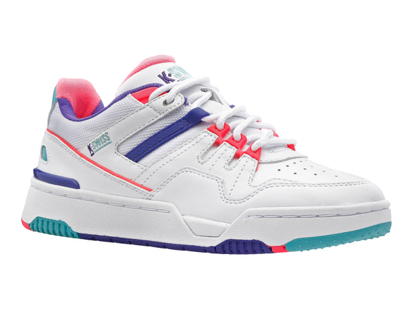 K Swiss MATCH RIVAL WHITE/BLUE TURQUOISE/FLUO PINK