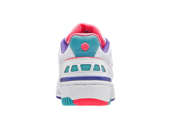 K Swiss MATCH RIVAL WHITE/BLUE TURQUOISE/FLUO PINK