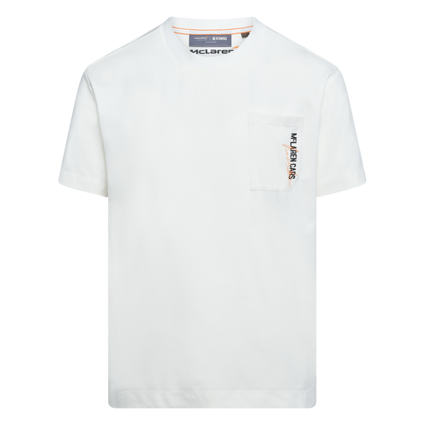 k swiss MCLAREN F1 TEAM CARS POCKET TEE WHITE