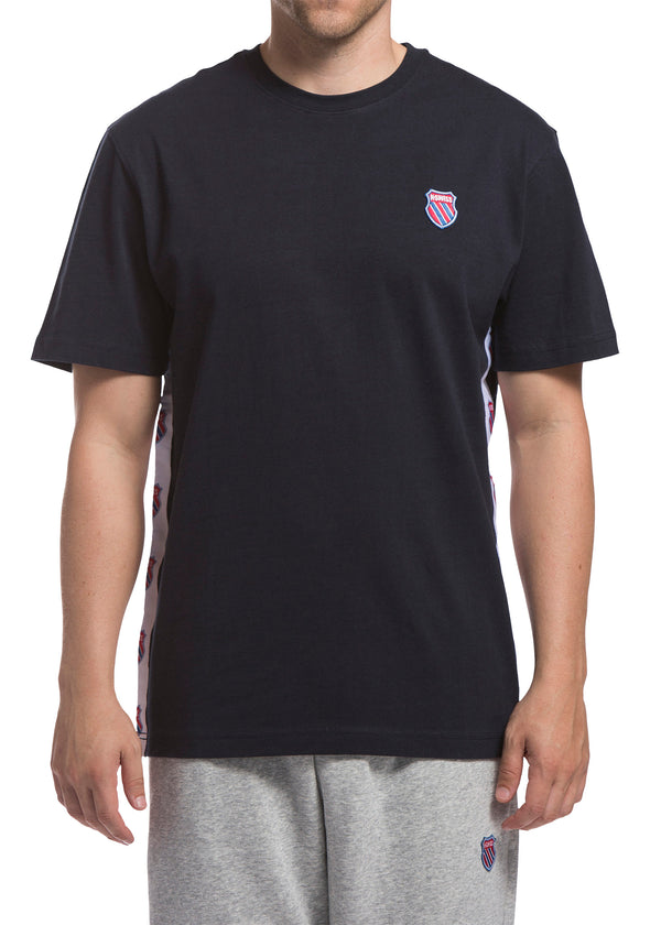 K Swiss MENS BADGED TEE NAVY