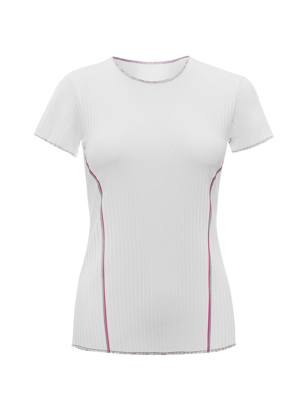 k swiss PLEATED S/S CREW WHITE/ANGEL