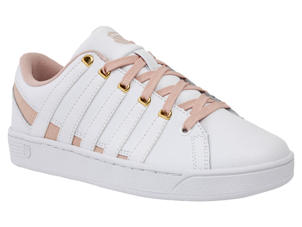 K Swiss RAMLI COURT WHITE/SNAKE/CAMEO ROSE