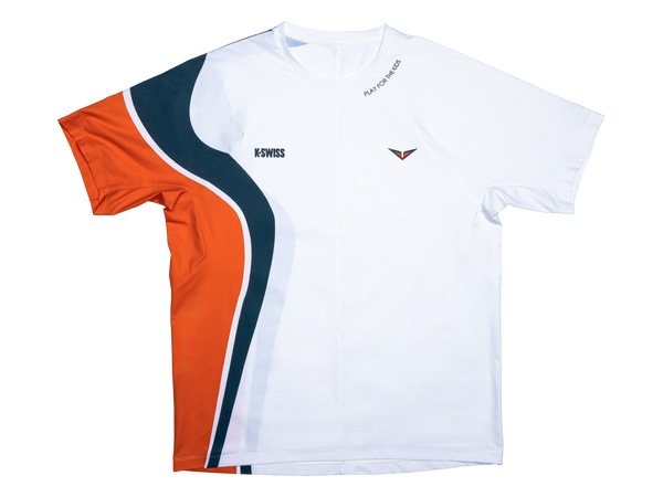 k swiss RBLV MI M.F.P. SHIRT WHITE/STARGAZER/ORANGE