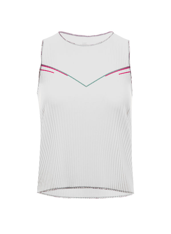 k swiss SCULPT PLEATED TANK WHITE ANGEL