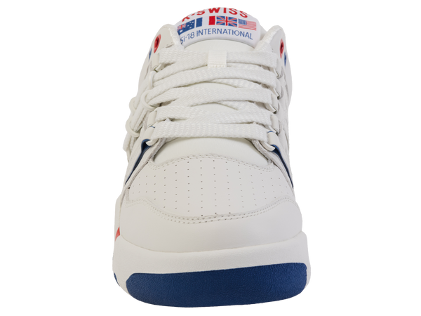 K Swiss SI-18 PREMIUM WHITE/MARS RED/FEDERAL BLUE