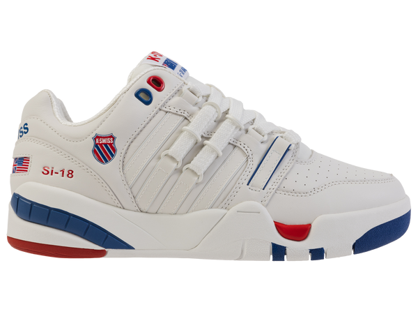 k swiss SI-18 PREMIUM WHITE/MARS RED/FEDERAL BLUE