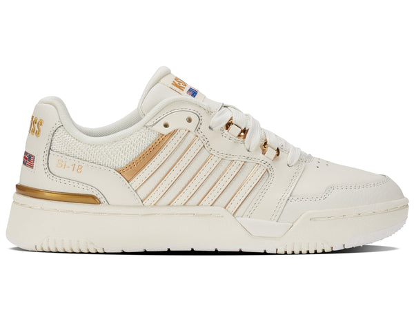 k swiss SI-18 RIVAL SNOW WHITE/GOLD