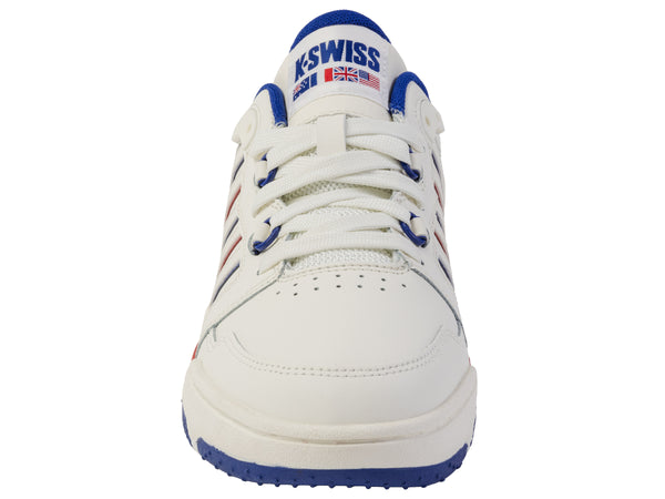 K Swiss SI-18 RIVAL SNOW WHITE/NAVY/RED