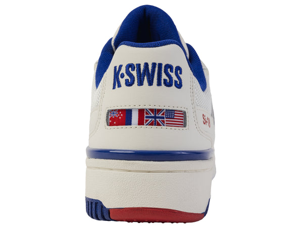 K Swiss SI-18 RIVAL SNOW WHITE/NAVY/RED