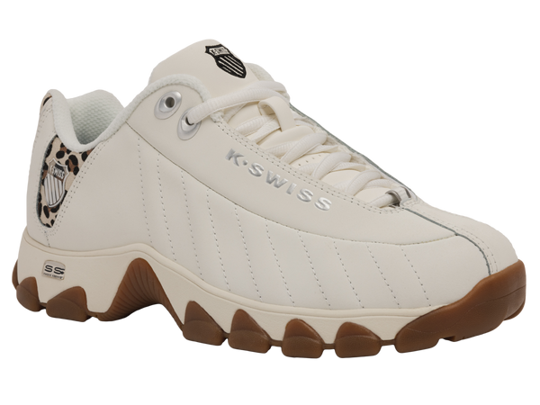K Swiss ST329 CMF SNOW WHITE/LEOPARD/GUM