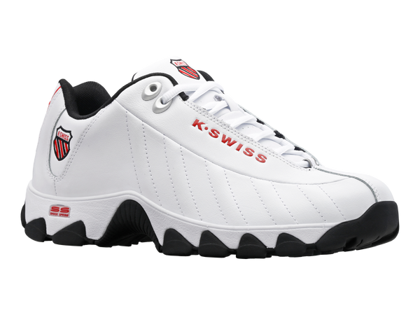 K Swiss ST329 WHITE/BLACK/MARS RED
