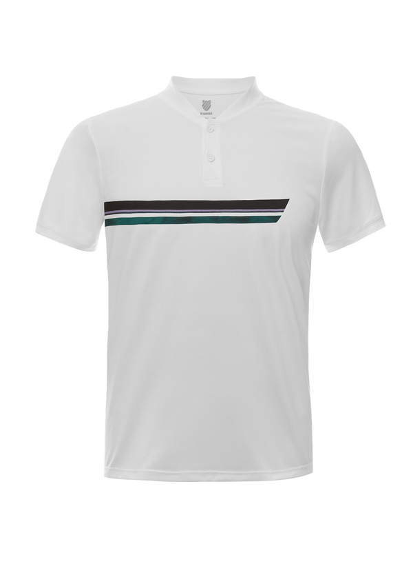 k swiss STRIPE HENLEY S/S EVERGREEN