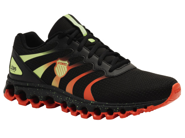 K Swiss TUBES 200 BLACK/SHARP GREEN/MANDARIN RED