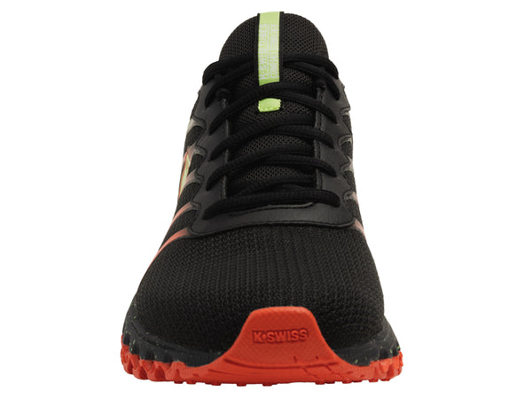 K Swiss TUBES 200 BLACK/SHARP GREEN/MANDARIN RED