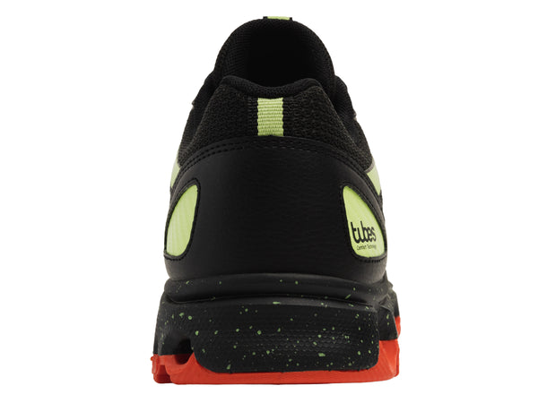 K Swiss TUBES 200 BLACK/SHARP GREEN/MANDARIN RED