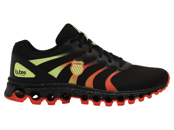 k swiss TUBES 200 BLACK/SHARP GREEN/MANDARIN RED