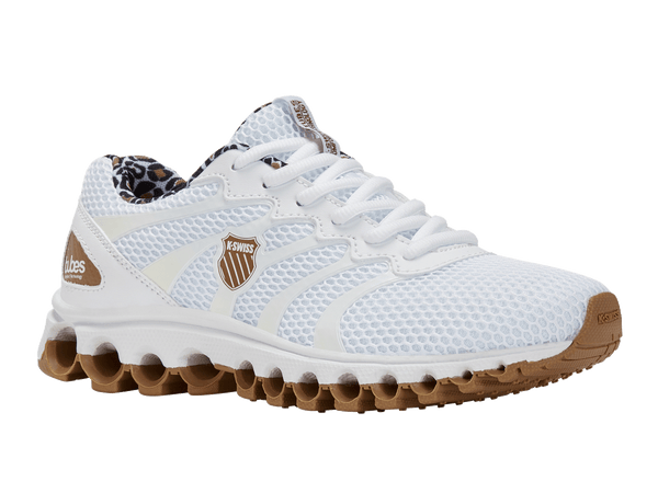 K Swiss TUBES 200 WHITE/BROWN SUGAR/LEOPARD