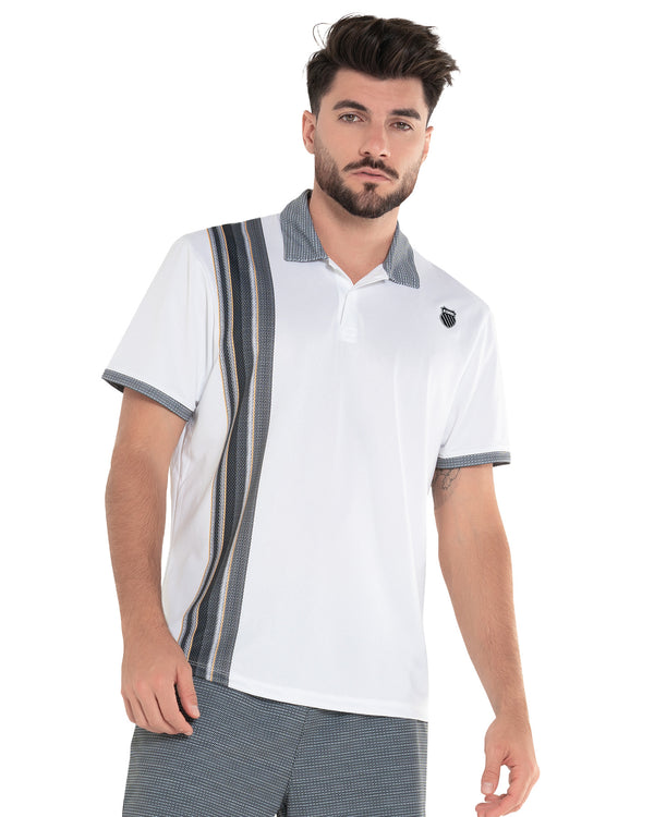 k swiss VERTICAL POLO S/S WHITE