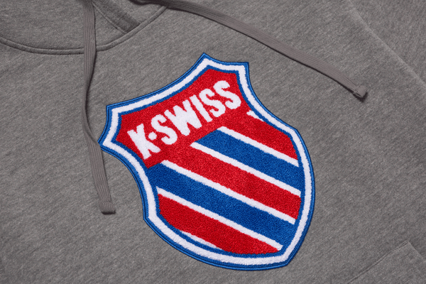K Swiss WOMENS GOLDEN SLAM HOODIE GREY