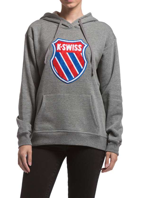 K Swiss WOMENS GOLDEN SLAM HOODIE GREY