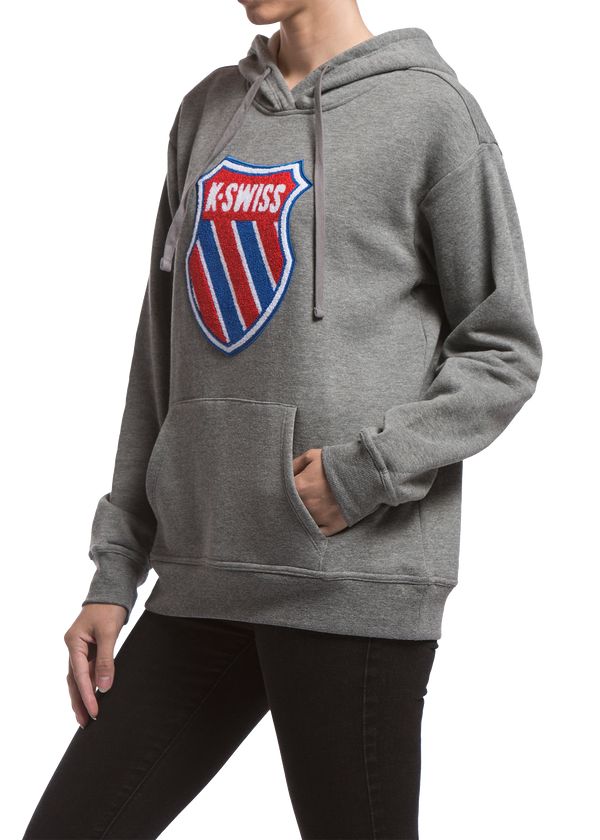 K Swiss WOMENS GOLDEN SLAM HOODIE GREY