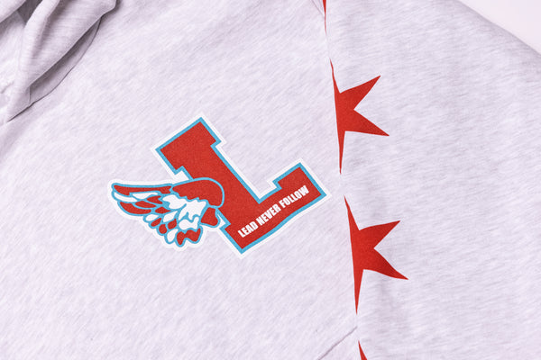 K Swiss LEADERS X K-SWISS WARM UP HOODIE HEATHER GREY