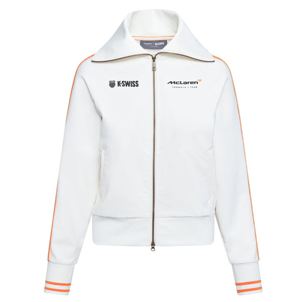 k swiss MCLAREN F1 TEAM VINTAGE SOFT TRACK JACKET WHITE