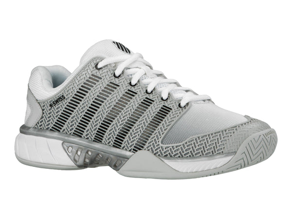 K Swiss MENS HYPERCOURT EXPRESS GLACIER GRAY/WHITE/SILVER