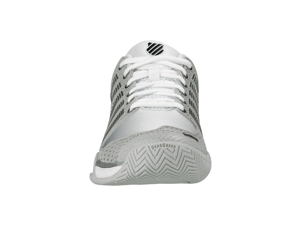 K Swiss MENS HYPERCOURT EXPRESS GLACIER GRAY/WHITE/SILVER