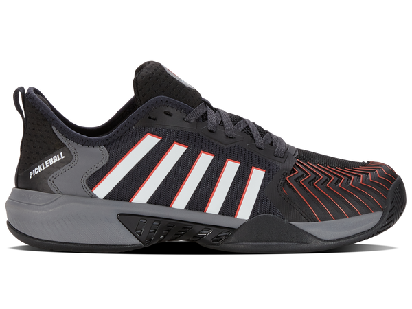 k swiss PICKLEBALL SUPREME JET BLACK/STEEL GRAY/SPICY ORANGE
