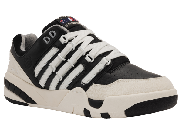K Swiss SI-18 INTERNATIONAL C BLACK/SNOW WHITE/BLANC DE BLANC