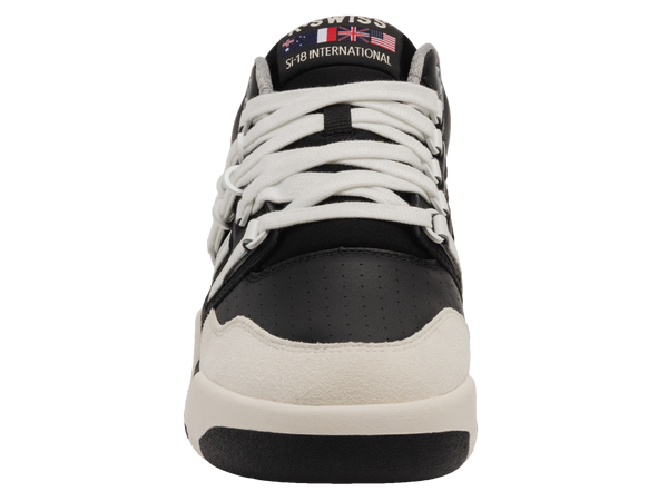 K Swiss SI-18 INTERNATIONAL C BLACK/SNOW WHITE/BLANC DE BLANC