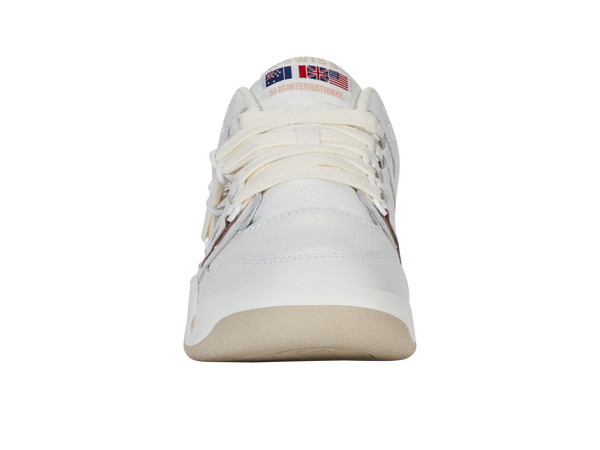 K Swiss SI-18 INTERNATIONAL C BRILLIANT WHITE/OATMEAL/CAMEO ROSE