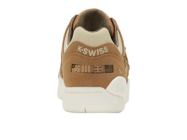 K Swiss SI-18 INTERNATIONAL SDE INDIAN TAN/CREME BRULEE/BURNT OLIVE/SNOW WHITE