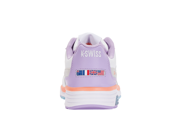K Swiss SI-18 RANNELL WHITE/PURPLE ROSE/CANYON SUNSET