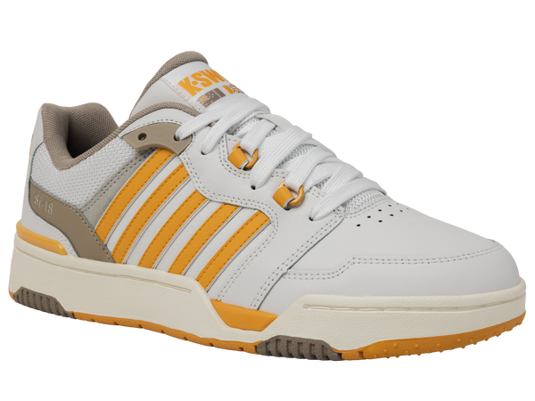 K Swiss SI-18 RIVAL WHITE/TAUPE/JURASSIC GOLD/SNOW WHITE