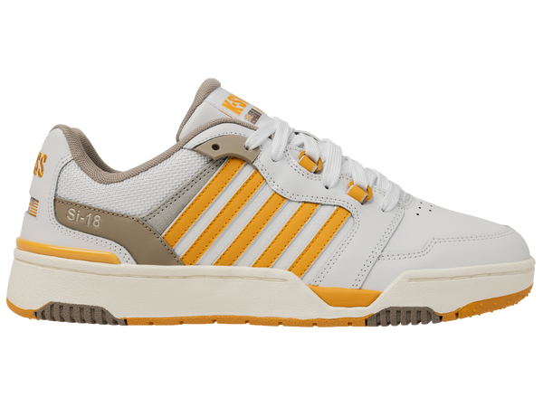 k swiss SI-18 RIVAL WHITE/TAUPE/JURASSIC GOLD/SNOW WHITE