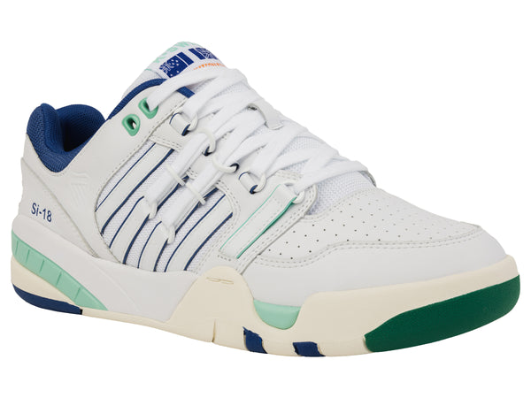 K Swiss SI-18 WHITE/GALAXY BLUE/LUSH MEADOW/VANILLA ICE/ORIOLE/B