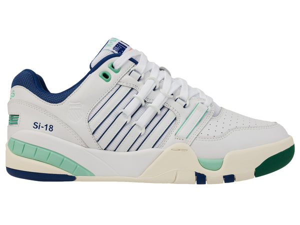 k swiss SI-18 WHITE/GALAXY BLUE/LUSH MEADOW/VANILLA ICE/ORIOLE/B