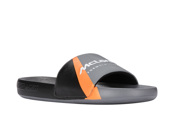 K Swiss SLIDE SANDAL X MCLAREN F1 TEAM ANTHRACITE/BLACK/PAPAYA